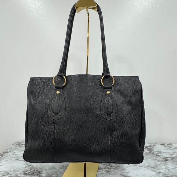 Cristian Genuine Leather Black Tote Bag – Made in Italy - Picture 3 of 10